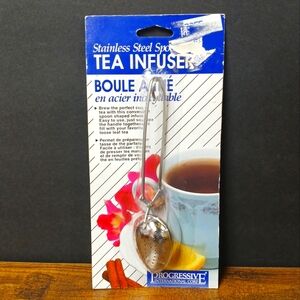 Vintage Stainless Steel Spoon TEA INFUSER, Progressive Int'l Corp